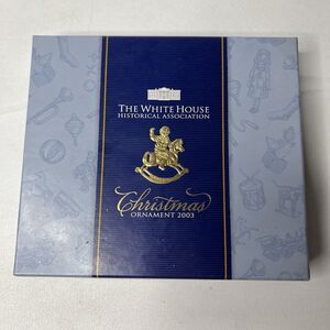 2003 White House Historical Association Christmas Ornament Rocking Horse Vintage